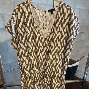 J. Crew Ikat Linen Romper